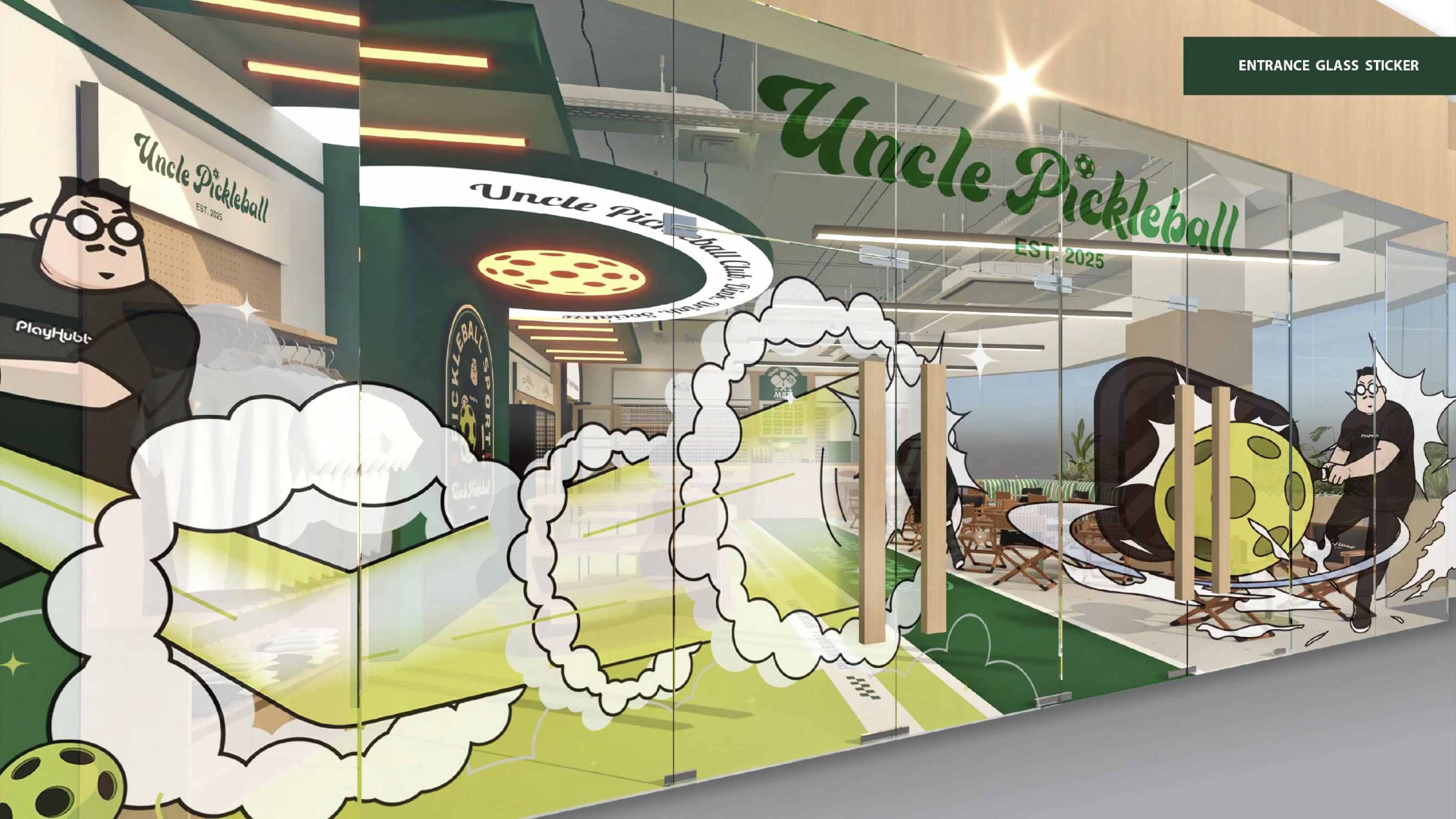 入口玻璃設計 Entrance Glass Sticker